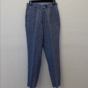DKNY 100% Linen Work Pants Sz 6P